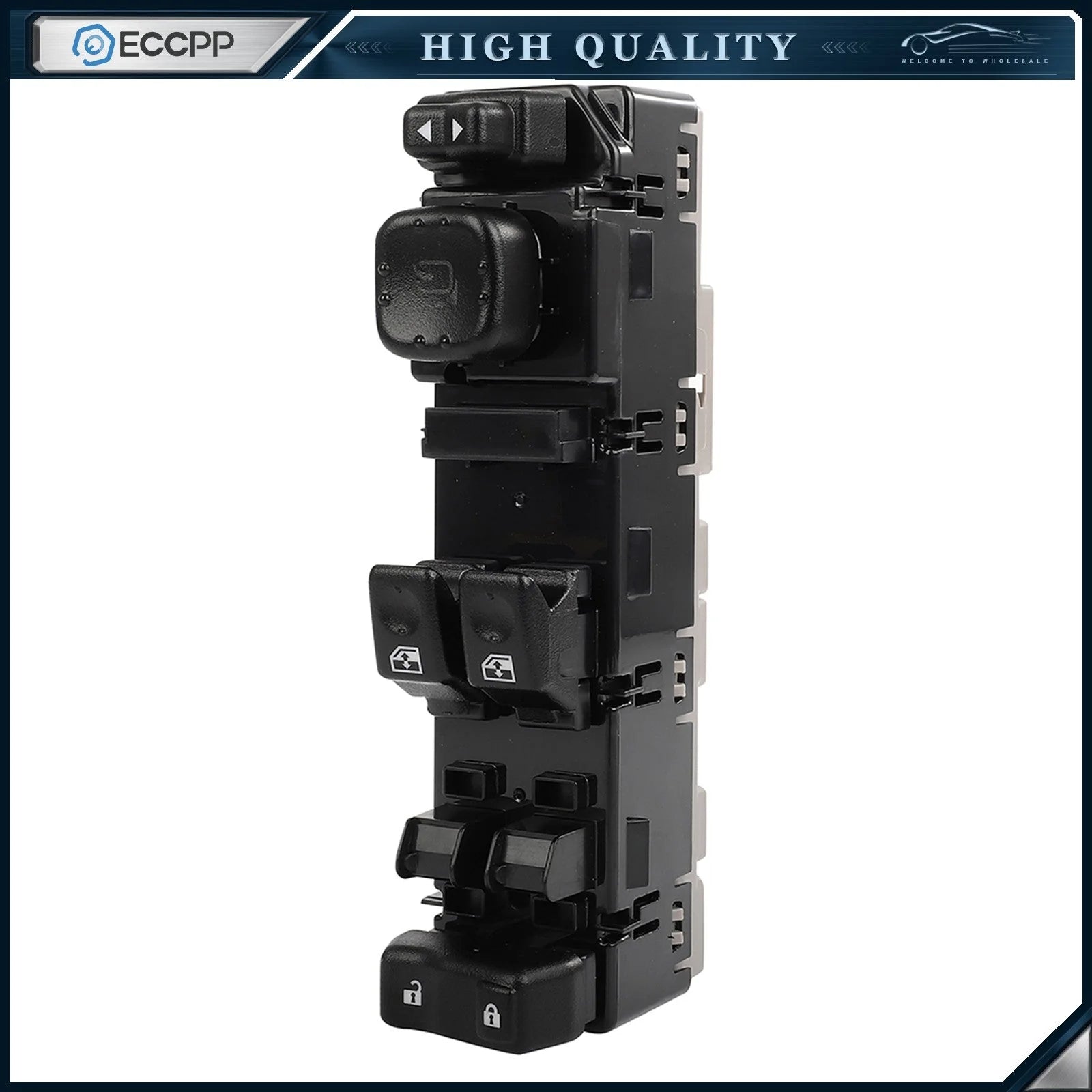 Front Left For Chevrolet Silverado 1500 4.8L 5.3L 2003-2006 Power Window Switch 6B93BC-57 [1]