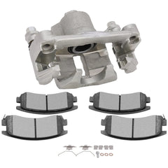 Front Left Right Brake Caliper Brake Pads Set 5Pcs For 1997-2004 Buick Regal 6B93BC-57 [2]