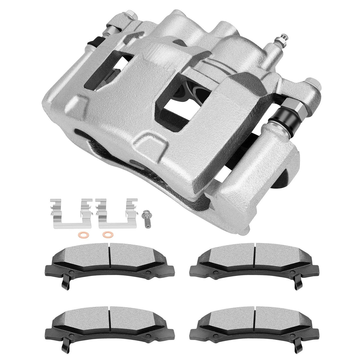 Front Left Right Brake Caliper Brake Pads Set 5Pcs For Buick Lucerne 2006-2011 6B93BC-57 [1]
