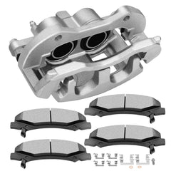 Front Left Right Brake Caliper Brake Pads Set 5Pcs For Buick Lucerne 2006-2011 6B93BC-57 [2]