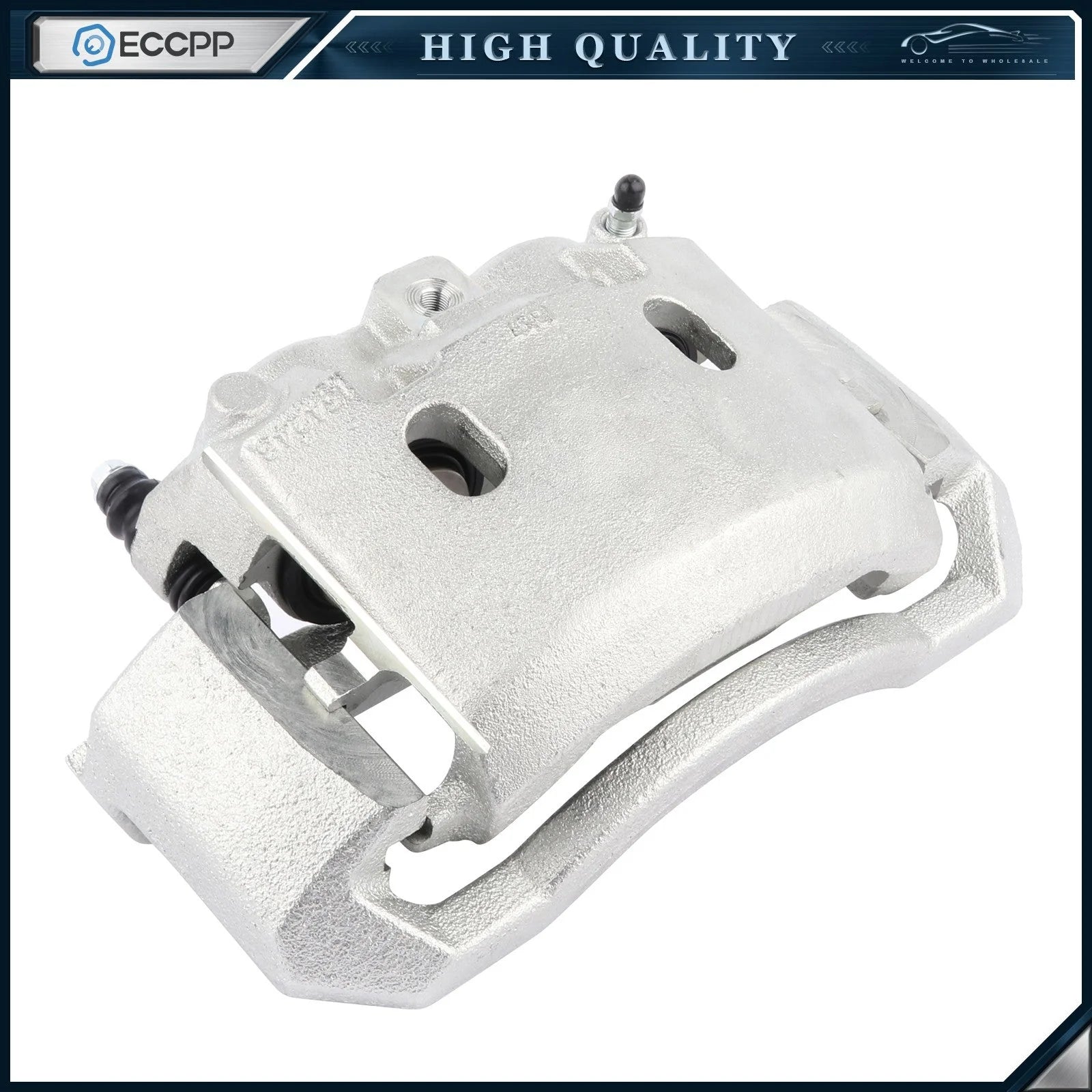 Front Left Right Brake Calipers Brake Pads Set 6Pcs For 2006-2008 Dodge Ram 1500 KOEEP [4]