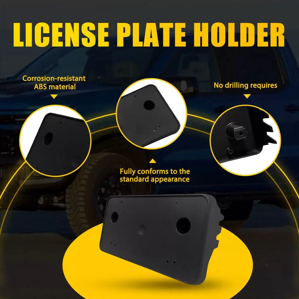 Front License Plate Bracket for Chevrolet 2022-2023 Silverado LTZ, RST 86772168 6B93BC-57 [9]