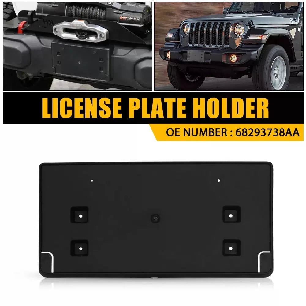 Front License Plate Holder Frame Bracket For Jeep Wrangler Gladiator 2018-2023 A 6B93BC-57 [11]