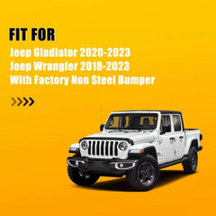 Front License Plate Holder Frame Bracket For Jeep Wrangler Gladiator 2018-2023 A 6B93BC-57 [4]