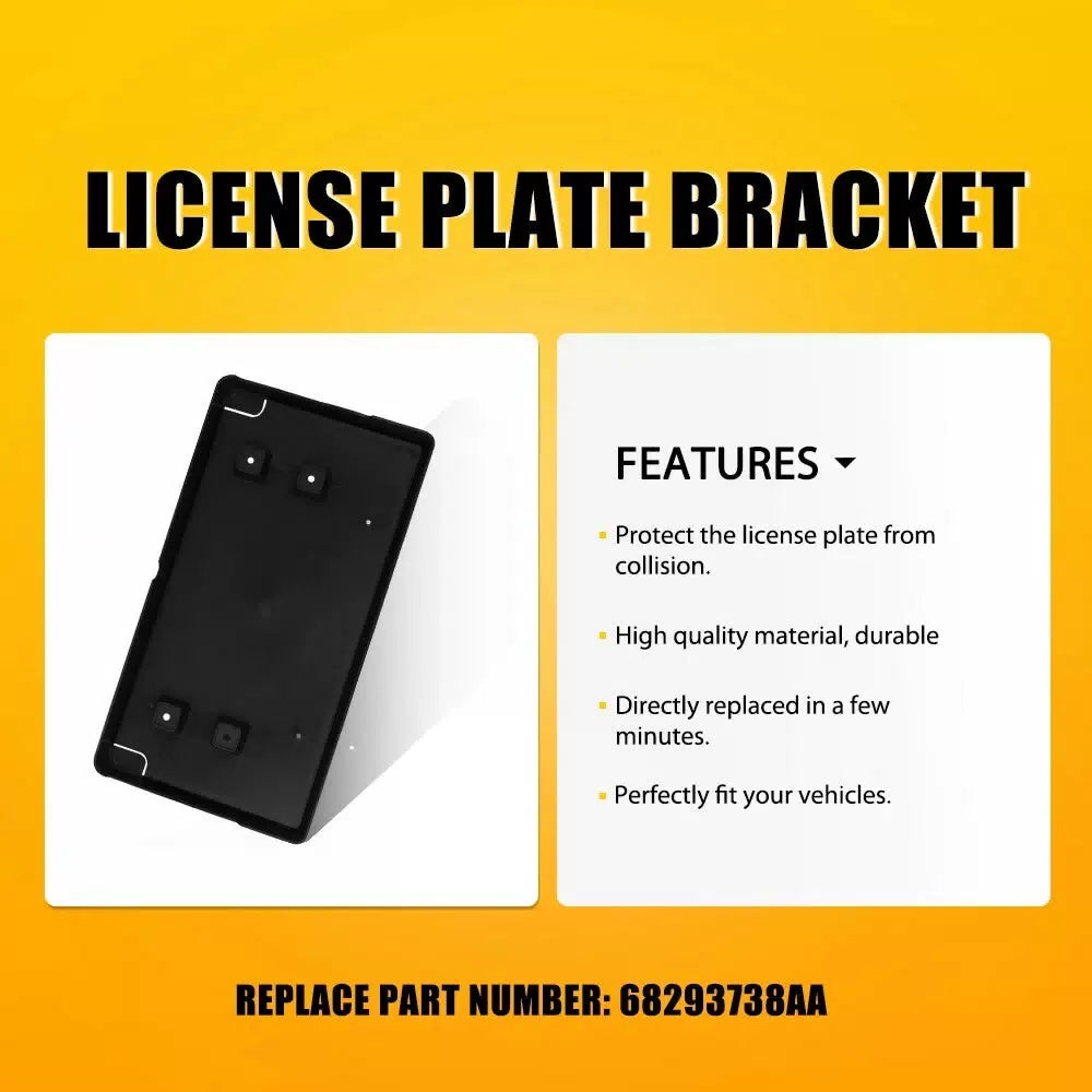 Front License Plate Holder Frame Bracket For Jeep Wrangler Gladiator 2018-2023 A 6B93BC-57 [5]