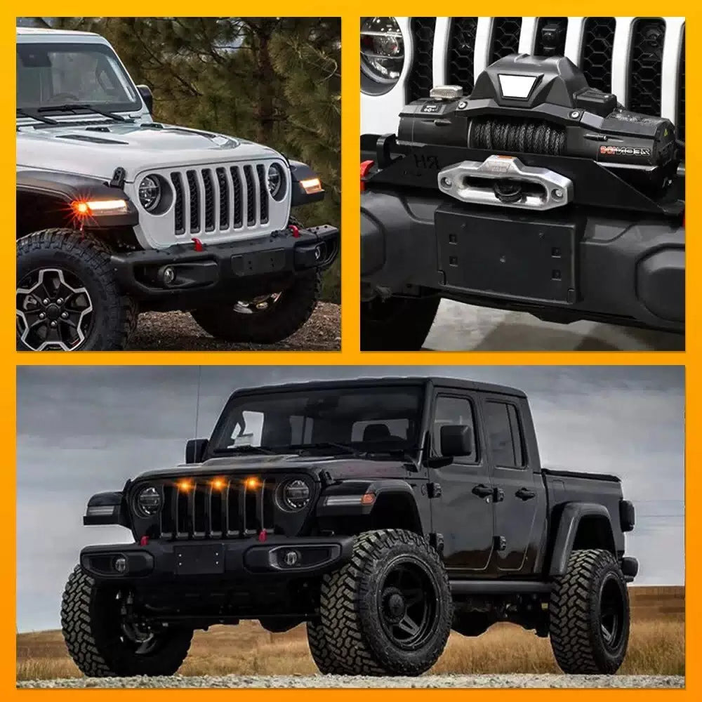 Front License Plate Holder Frame Bracket For Jeep Wrangler Gladiator 2018-2023 A 6B93BC-57 [9]