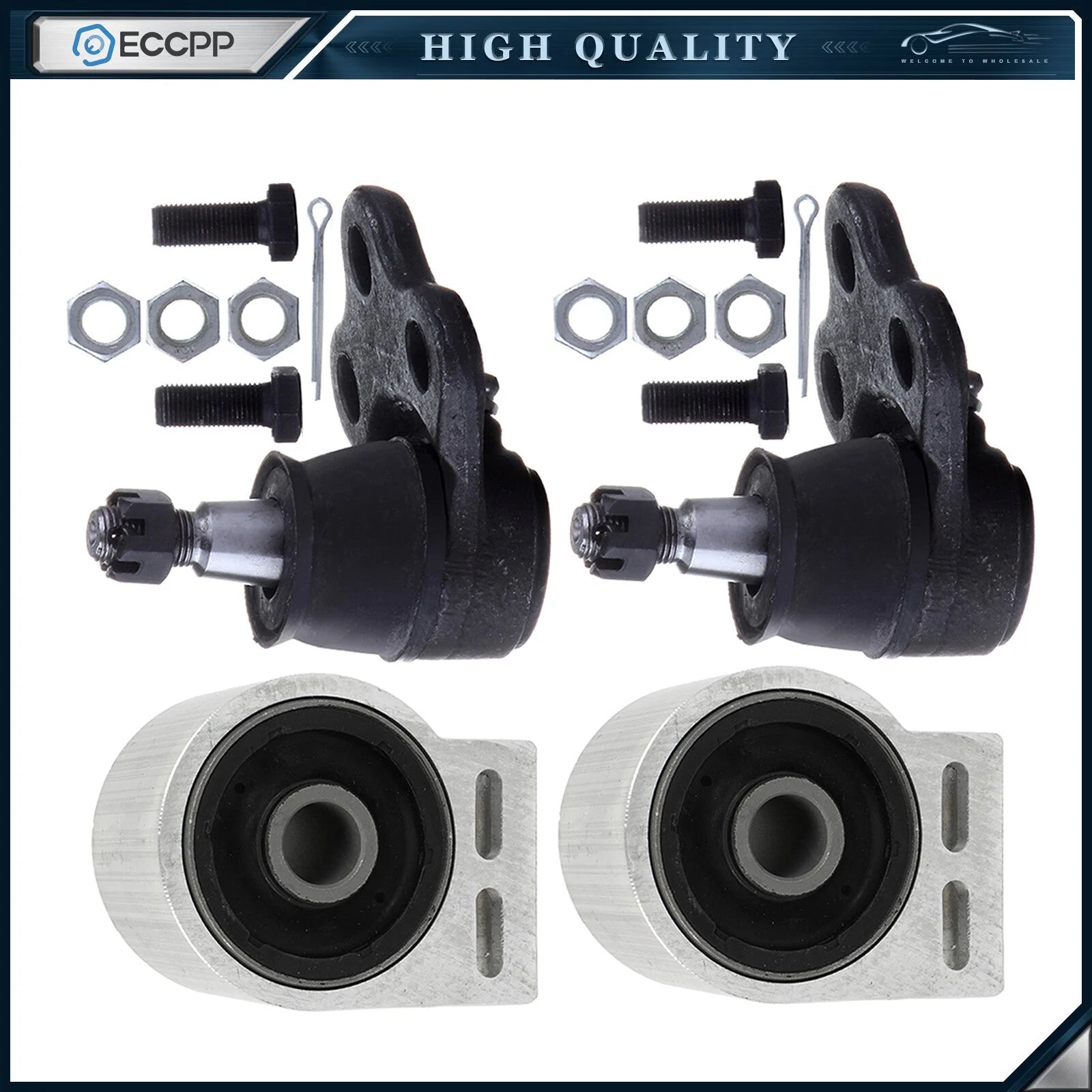 Front Lower Control Arm Bushing Kit Ball Joint For 2005-2009 Chevrolet Equinox 6B93BC-57 [1]