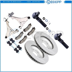 Front Lower Control Arm Suspension with Brake Rotor Pad For 06-11 Buick Lucerne KOEEP [1]