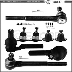 Front Lower Upper Ball Joints Steering Tie Rod End For 1998-2004 Chevrolet S10 6B93BC-57 [1]