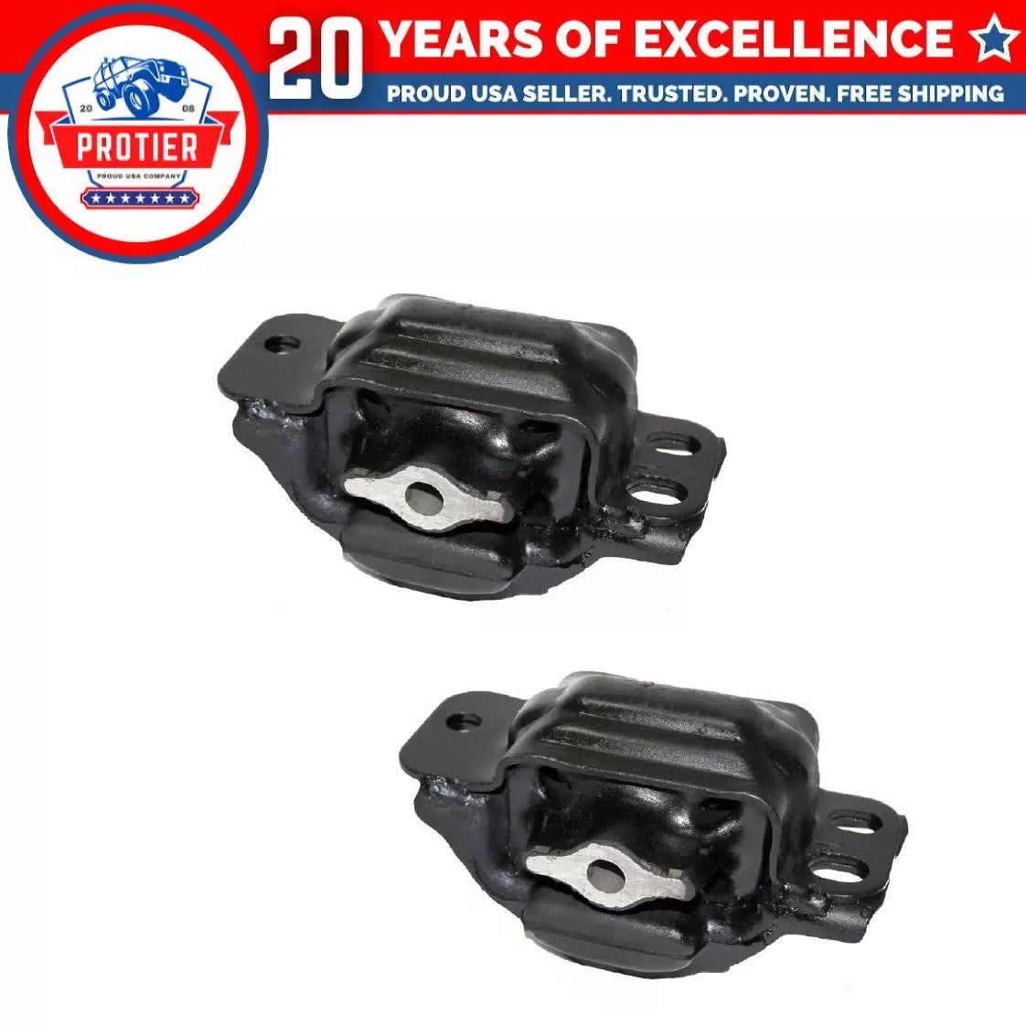 Front Motor Mount Set for Dodge Pick Up RAM 2500 5.9L Diesel Turbo Replaces 6B93BC-57 [1]