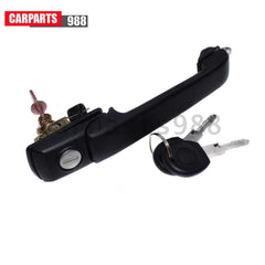 Front Outside Door Handle Black w/ Keys For 1993-1998 VW Jetta Golf 1H0837207C 6B93BC-57 [1]
