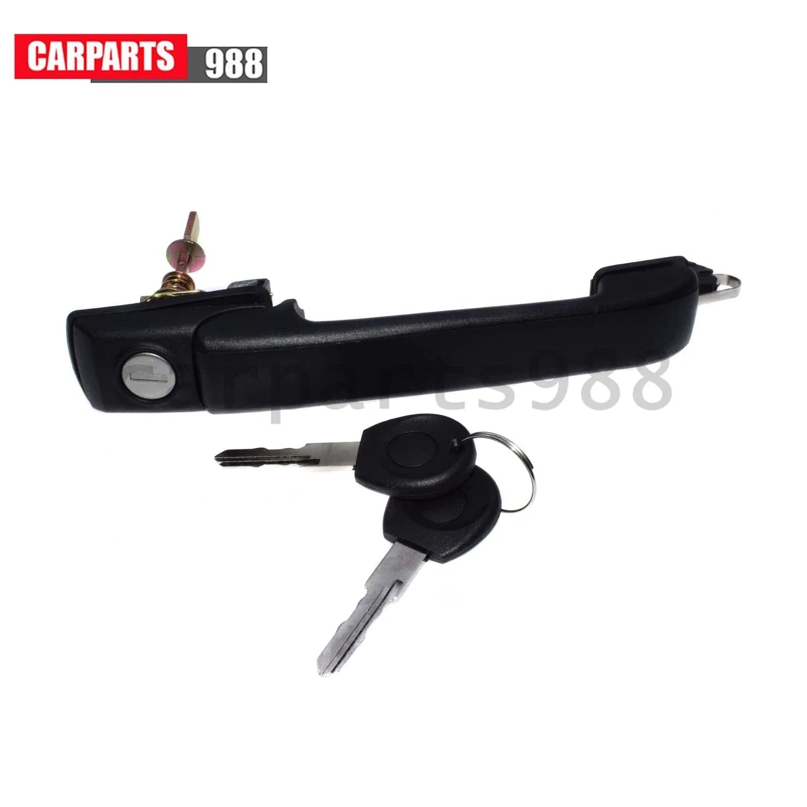 Front Outside Door Handle Black w/ Keys For 1993-1998 VW Jetta Golf 1H0837207C 6B93BC-57 [2]