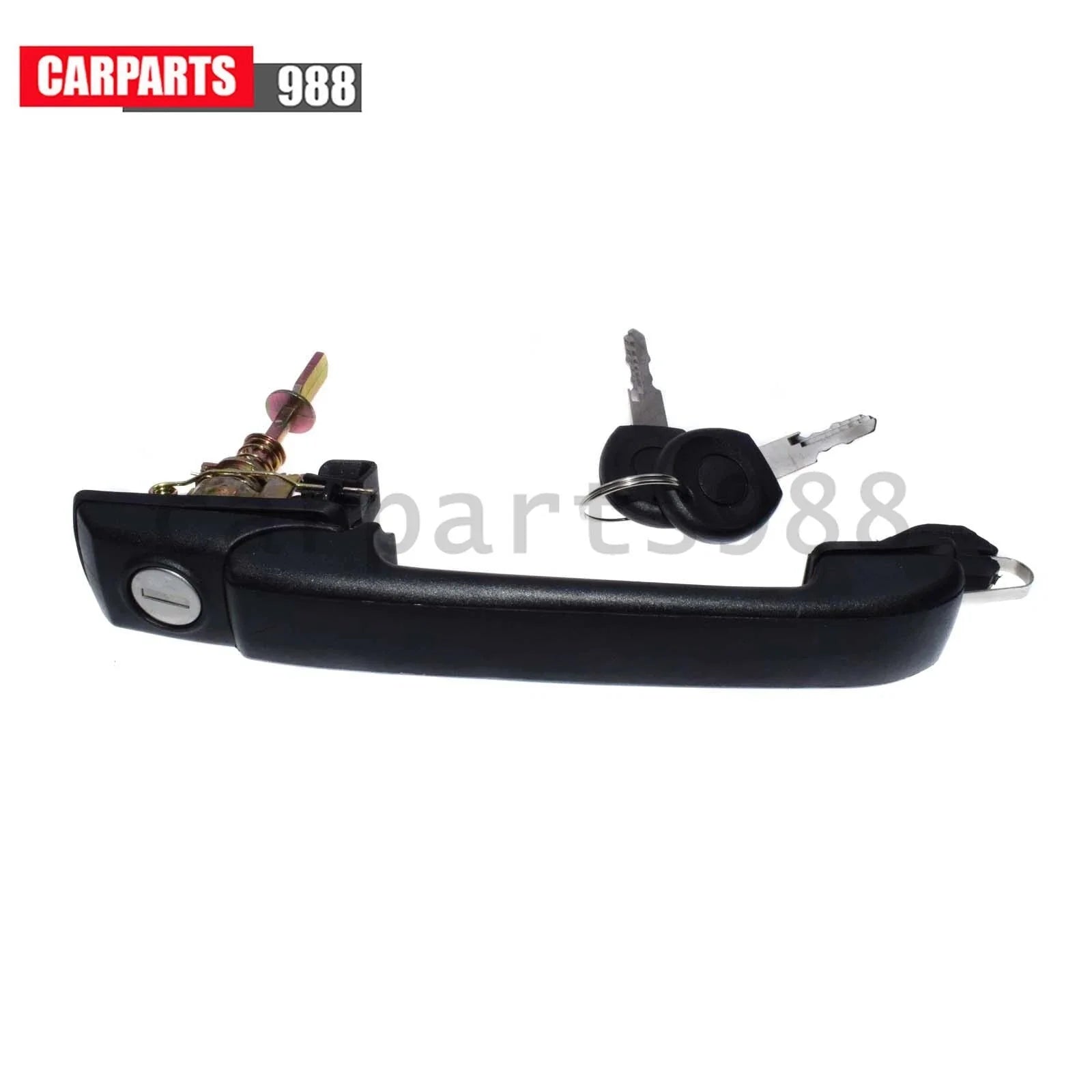 Front Outside Door Handle Black w/ Keys For 1993-1998 VW Jetta Golf 1H0837207C 6B93BC-57 [3]