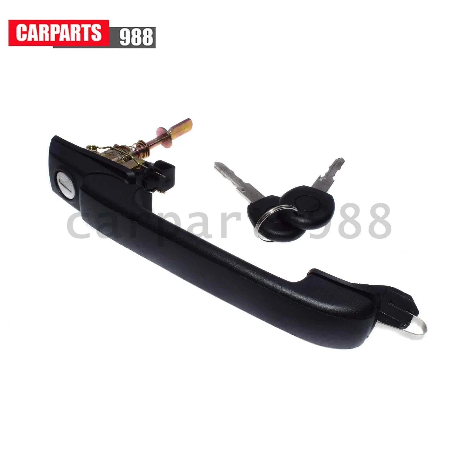Front Outside Door Handle Black w/ Keys For 1993-1998 VW Jetta Golf 1H0837207C 6B93BC-57 [4]