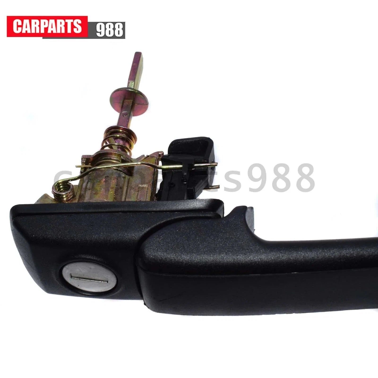 Front Outside Door Handle Black w/ Keys For 1993-1998 VW Jetta Golf 1H0837207C 6B93BC-57 [8]