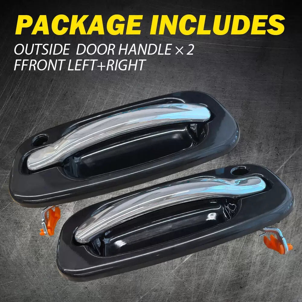 Front Outside Door Handles Set Chrome for 99-06 Silverado Tahoe Sierra Yukon 6B93BC-57 [11]