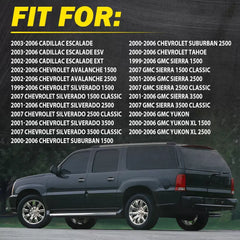 Front Outside Door Handles Set Chrome for 99-06 Silverado Tahoe Sierra Yukon 6B93BC-57 [2]