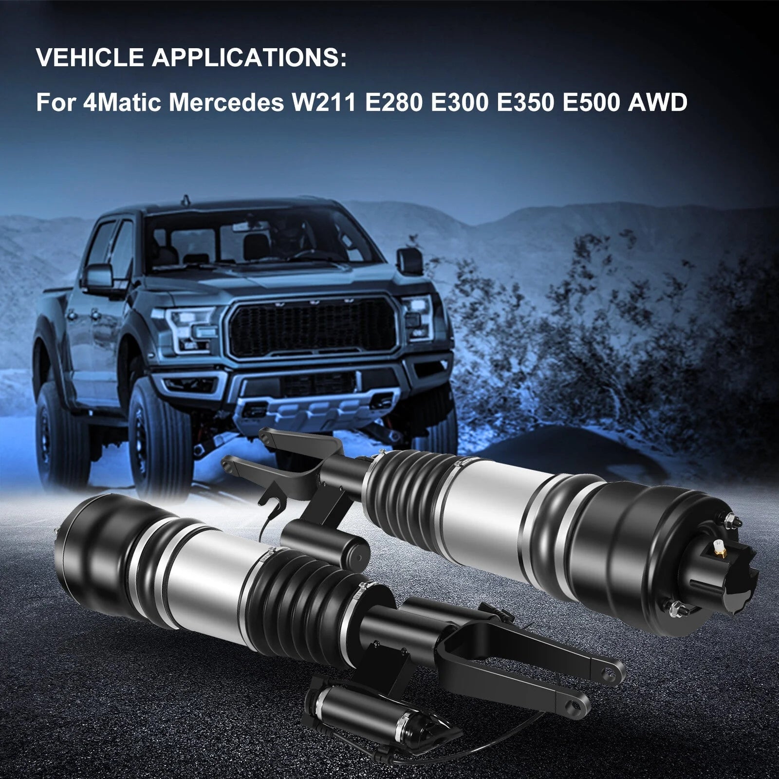 Front Pair Air Suspension Shock For 4Matic Mercedes W211 E280 E300 E350 E500 AWD KOEEP [4]