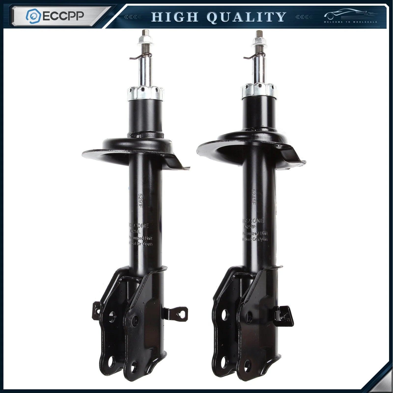Front Pair Struts Shocks For 2007-2009 Ford Edge Lincoln MKX Left Right 6B93BC-57 [1]