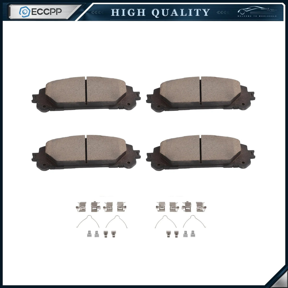 Front Performance Ceramic Brake Pad Set For Toyota Highlander 2020-2021 KOEEP [1]