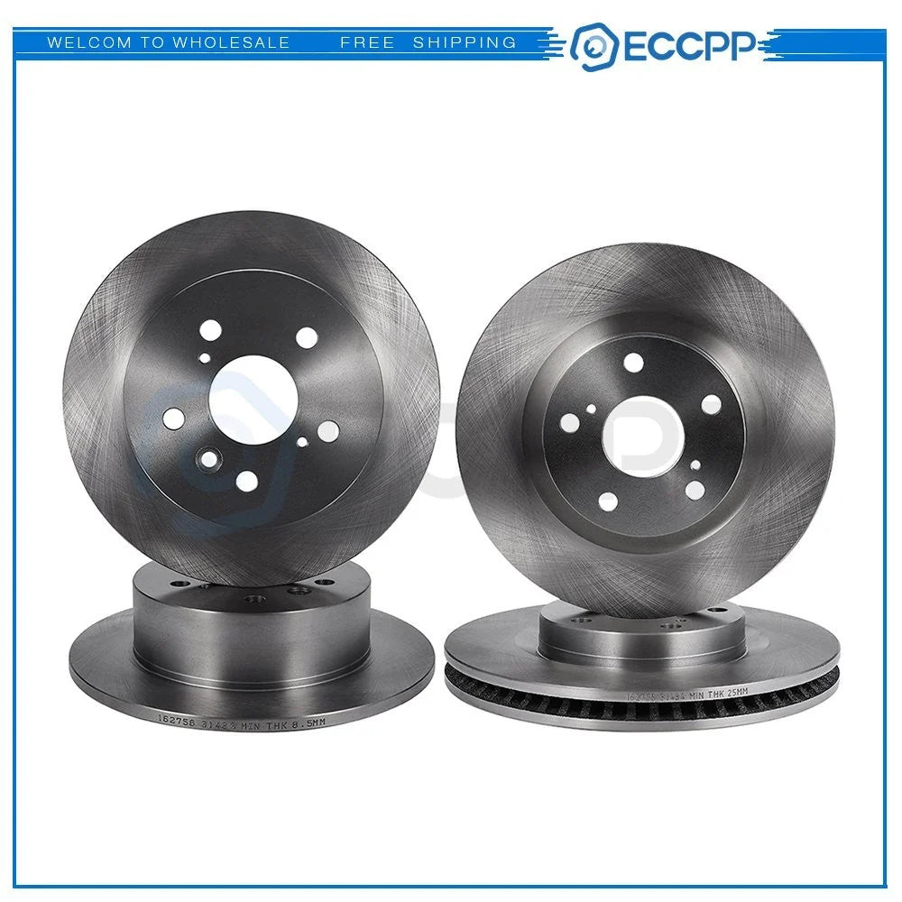 Front Rear Brake Discs Rotors For 2013-2014 Toyota Avalon 2.5L KOEEP [2]