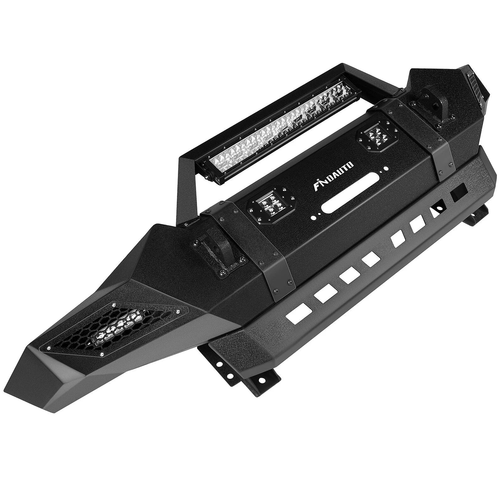 Front Rear Bumper Steel w/ LED Lights Guard D-ring For Toyota Tacoma 2005-2015 6B93BC-57 [6]