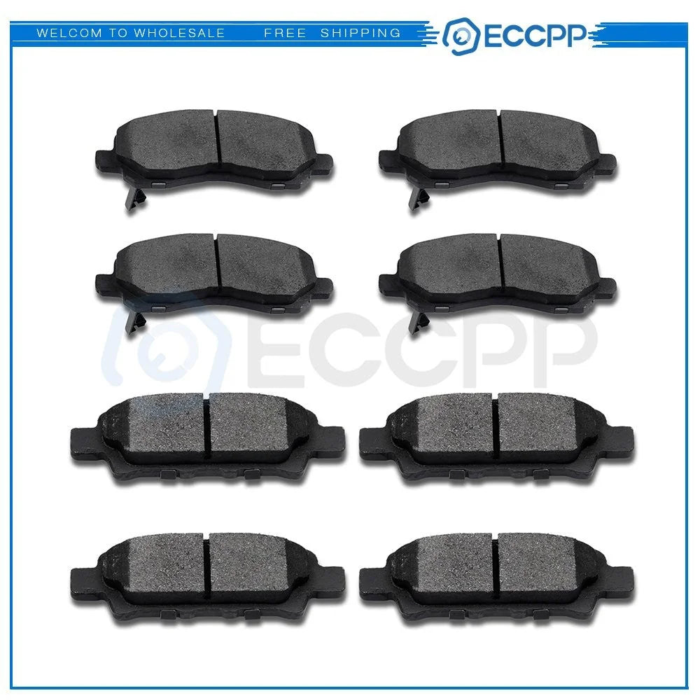 Front Rear Ceramic Brake Pads For Chrysler 200 Dodge Caliber Mitsubishi Lancer KOEEP [1]