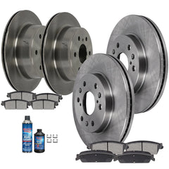 Front Rear Disc Rotors Ceramic Brake Pads Kit for Silverado Sierra Yukon XL 1500 6B93BC-57 [1]