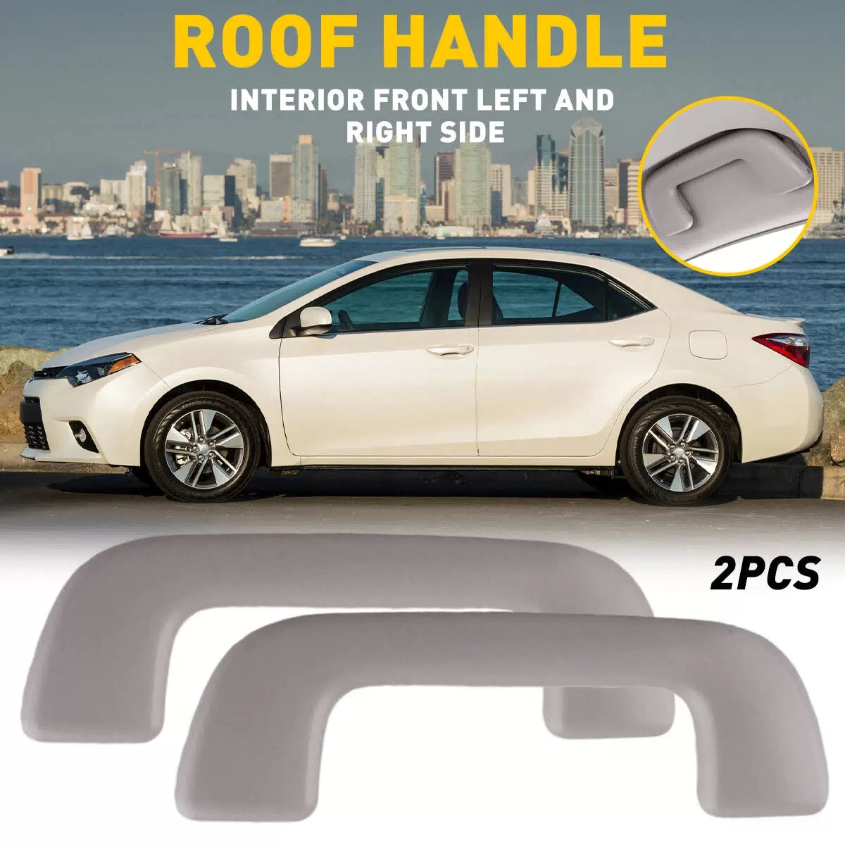 Front Rear Inner Roof Ceiling Pull Handle Grab For Toyota Corolla Yaris Rav4 EA 6B93BC-57 [10]