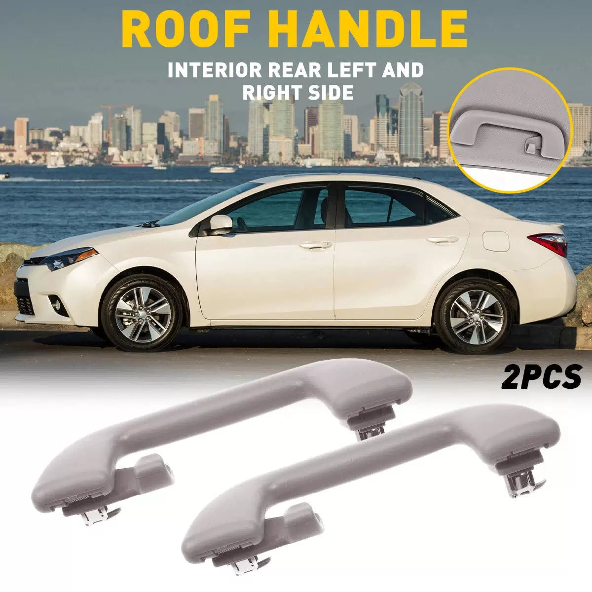 Front Rear Inner Roof Ceiling Pull Handle Grab For Toyota Corolla Yaris Rav4 EA 6B93BC-57 [11]