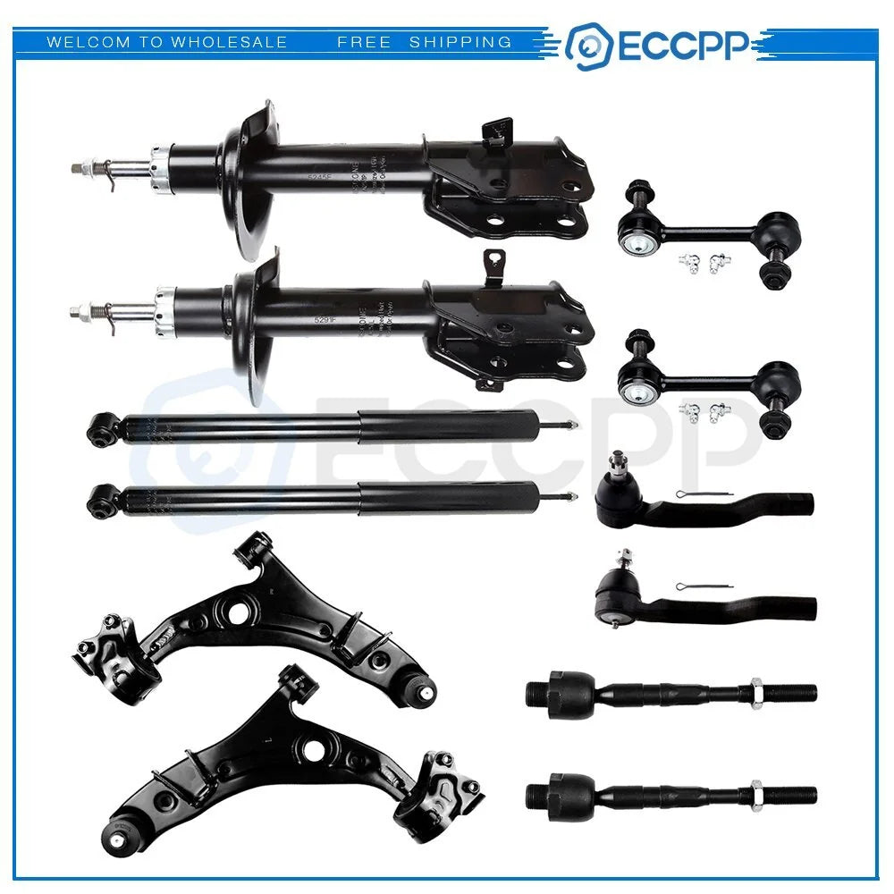 Front Rear Shocks Struts & Front Control Arm Sway Bar Kit For 07-09 Ford Lincoln KOEEP [1]