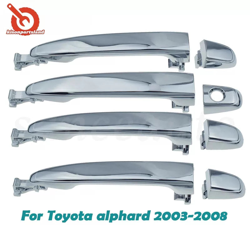 Front Rear Sliding Door Outer Handle Chrome LH RH For toyota alphard 2003-2008 6B93BC-57 [1]