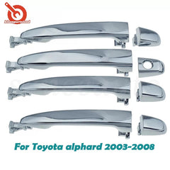 Front Rear Sliding Door Outer Handle Chrome LH RH For toyota alphard 2003-2008 6B93BC-57 [1]