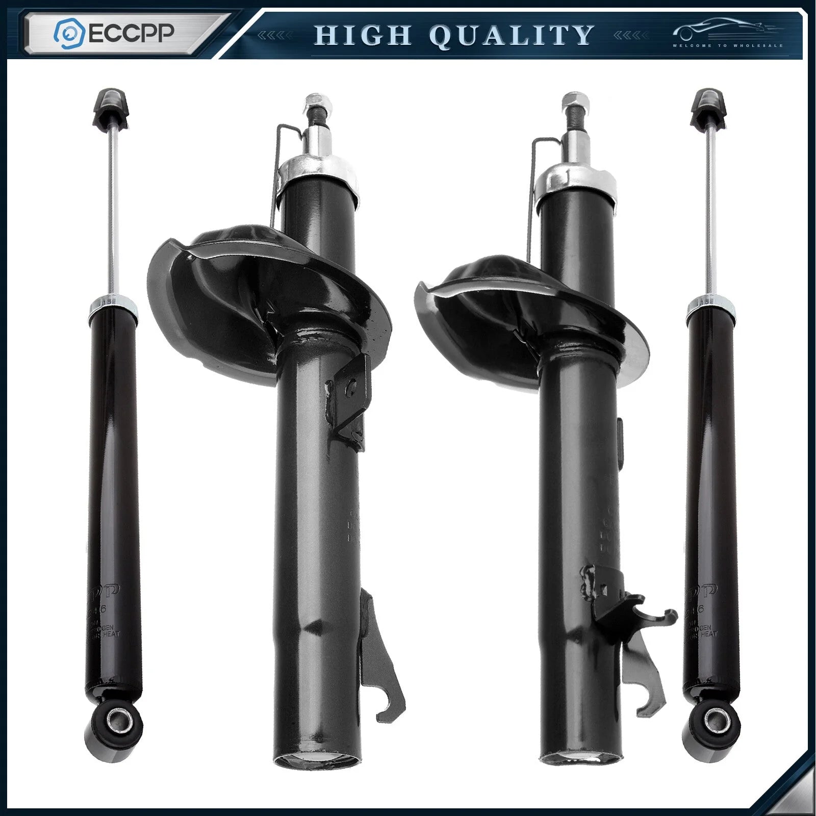 Front Rear Struts Shocks For 2000-2005 Ford Focus Left Right ECCPP KOEEP [1]