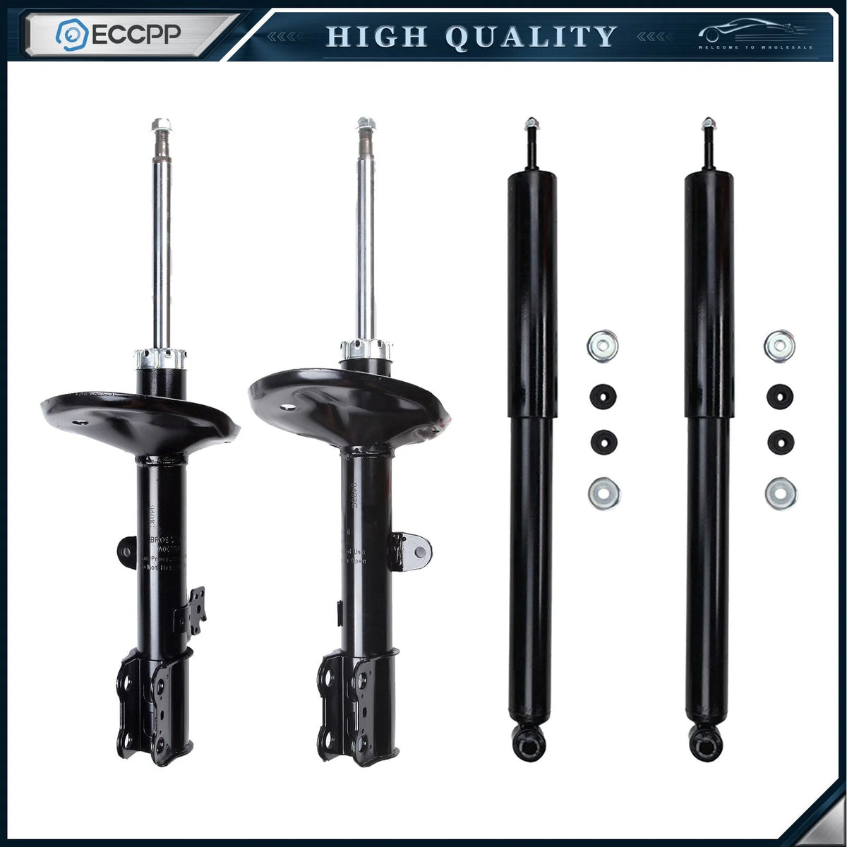 Front Rear Struts Shocks For 2001-2005 Toyota RAV4 Left Right ECCPP ECCPP [1]