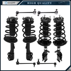 Front Rear Struts Sway Bars For 2008-2011 Toyota Highlander w/Coil Springs FWD KOEEP [1]