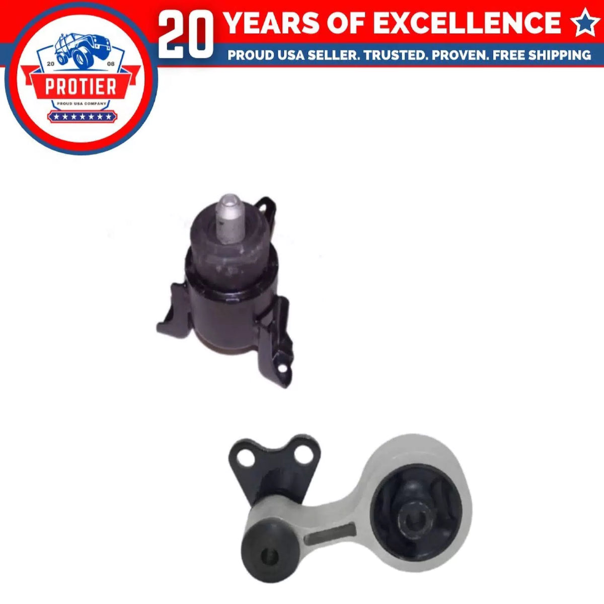 Front Right & Rear Torque Strut Motor Mount Set 2PCS for 2003-2008 Mazda 6 3.0L 6B93BC-57 [1]