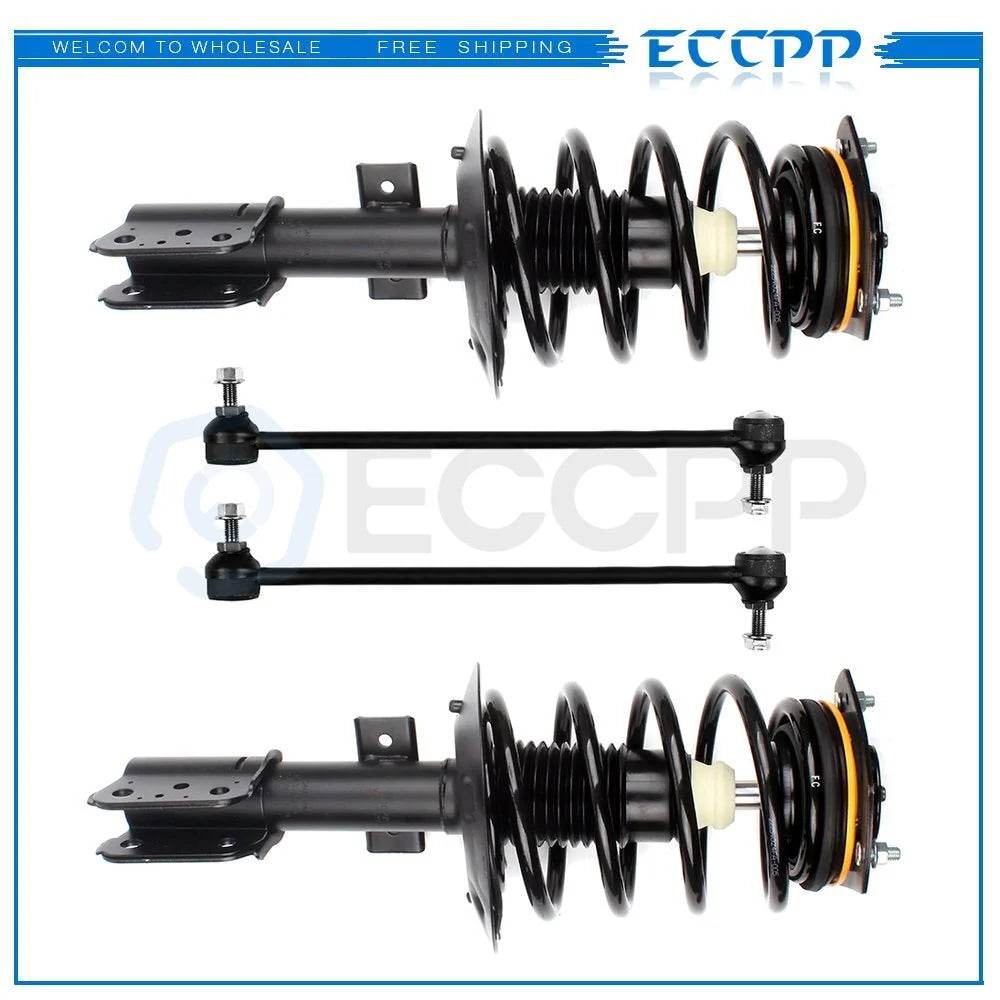 Front Side 16" & 17" Wheels Struts + Sway Bar Links for 04-08 Pontiac Grand Prix 6B93BC-57 [1]