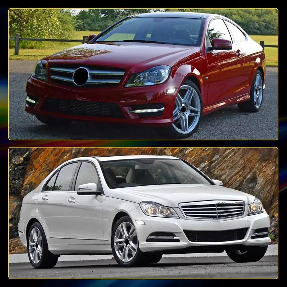 Front Side Marker White LED Lights Lamp For 2012-2014 Benz W204 C250 C300 C350 A 6B93BC-57 [11]