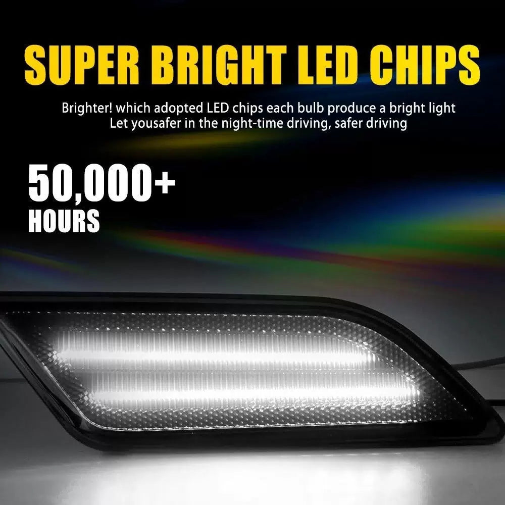 Front Side Marker White LED Lights Lamp For 2012-2014 Benz W204 C250 C300 C350 A 6B93BC-57 [4]