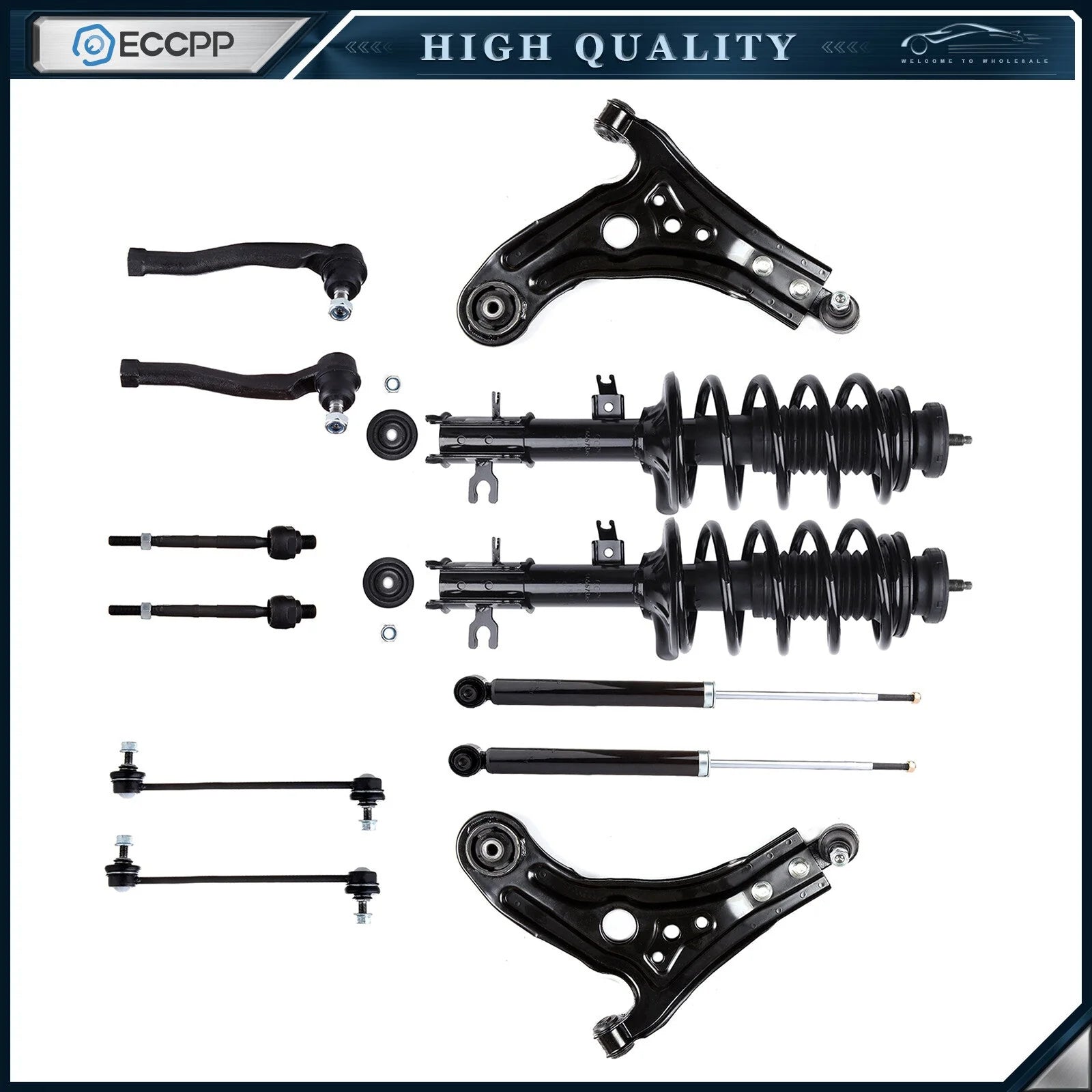 Front Struts Rear Shocks + Suspension Kit For Chevrolet Aveo 5 Pontiac Wave KOEEP [1]