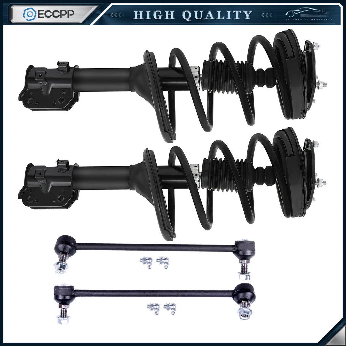 Front Struts & Spring & Sway Bar Kit for 2006 2007 2008 2009-2014 Kia Sedona 4pc KOEEP [1]