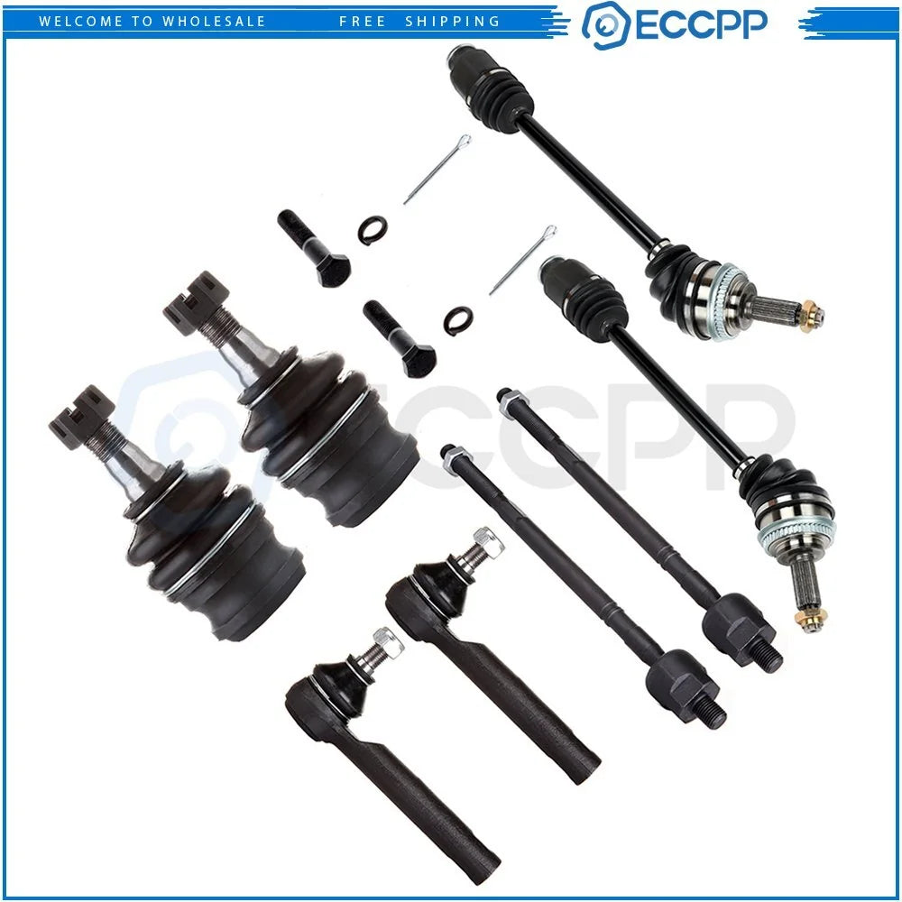 Front Tie Rod End Ball Joint + CV Axle Shaft For 2000-2004 Subaru Outback Legacy KOEEP [1]