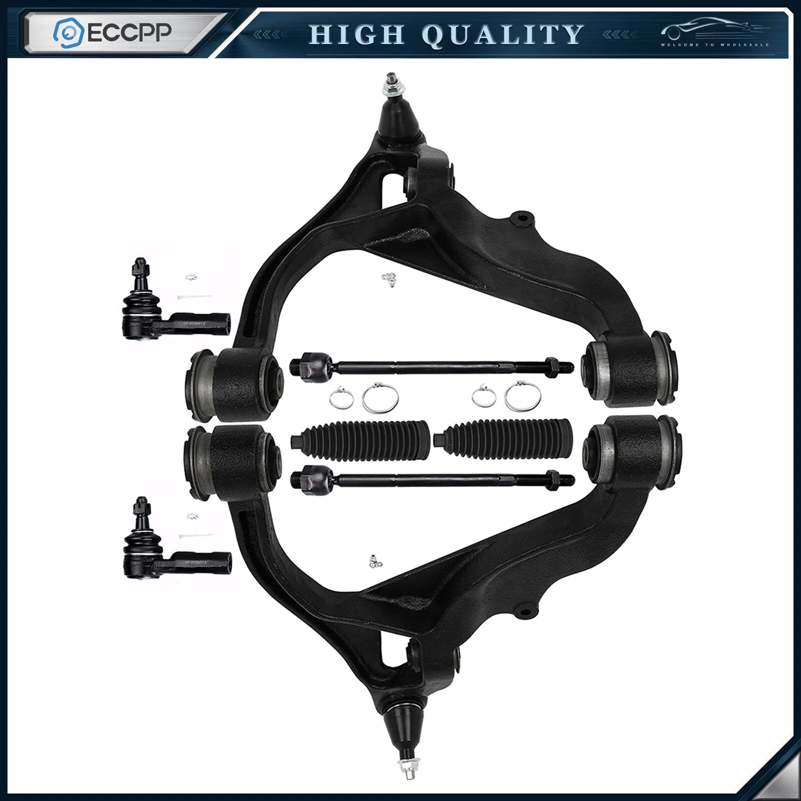 Front Tie Rod End Control Arm and Ball Joint Suspension For 2011-2012 Ram 1500 6B93BC-57 [1]