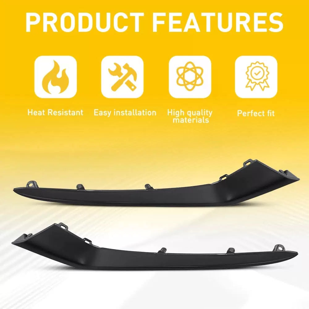 Front Upper Bumper Grille Molding Trim Black Left Right For Honda Civic 2025 EOA 6B93BC-57 [4]