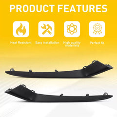Front Upper Bumper Grille Molding Trim Black Left Right For Honda Civic 2025 EOA 6B93BC-57 [4]