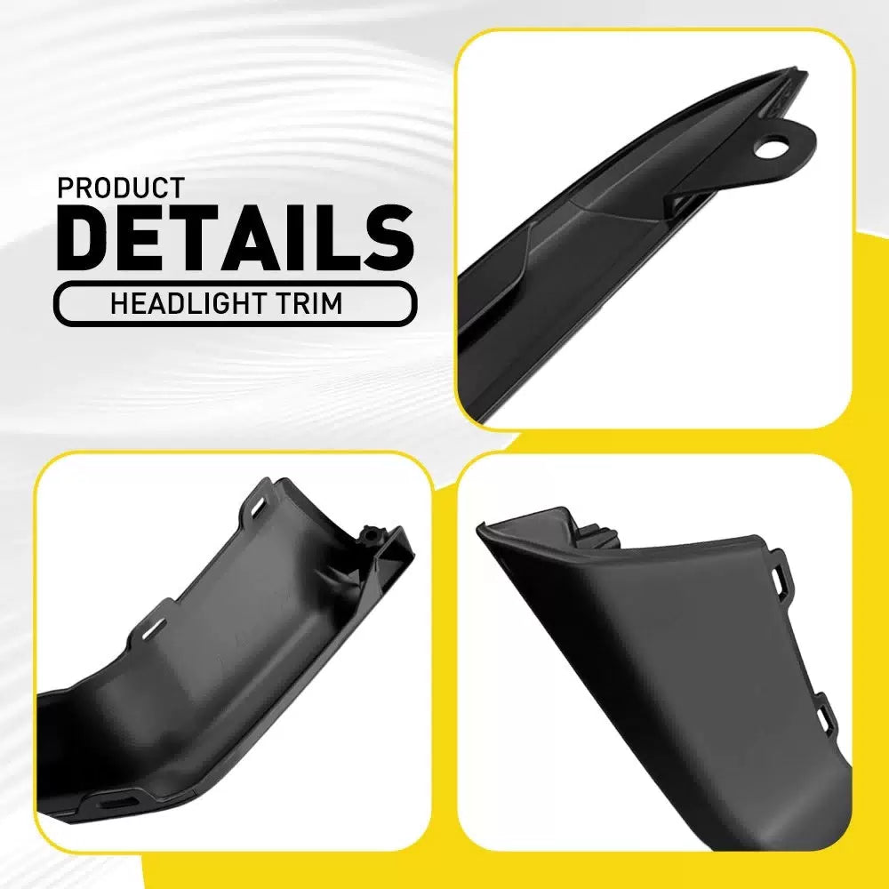 Front Upper Bumper Grille Molding Trim Black Left Right For Honda Civic 2025 EOA 6B93BC-57 [5]