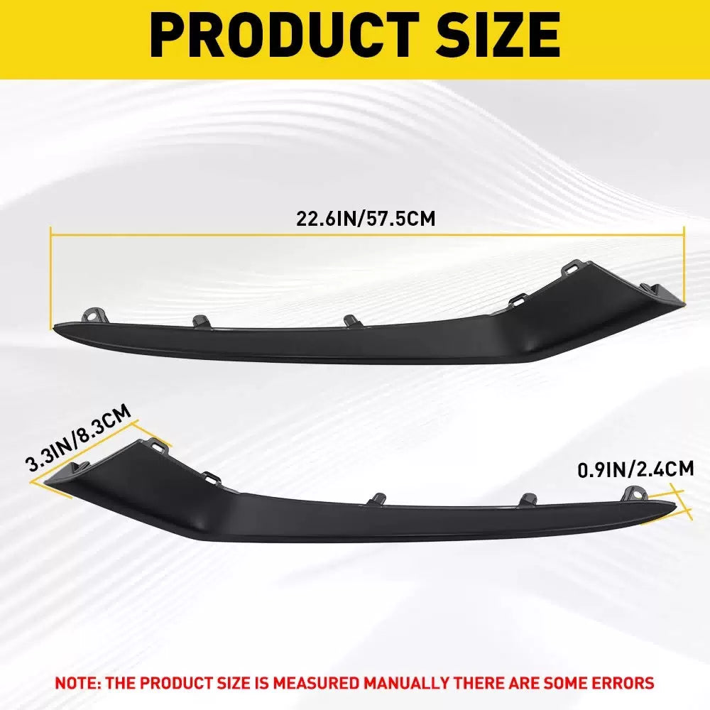 Front Upper Bumper Grille Molding Trim Black Left Right For Honda Civic 2025 EOA 6B93BC-57 [8]