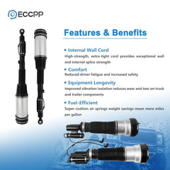 Front + Rear Air Suspension Struts Fits 4Matic Mercedes W220 S430 S500 2003-2006 6B93BC-57 [3]
