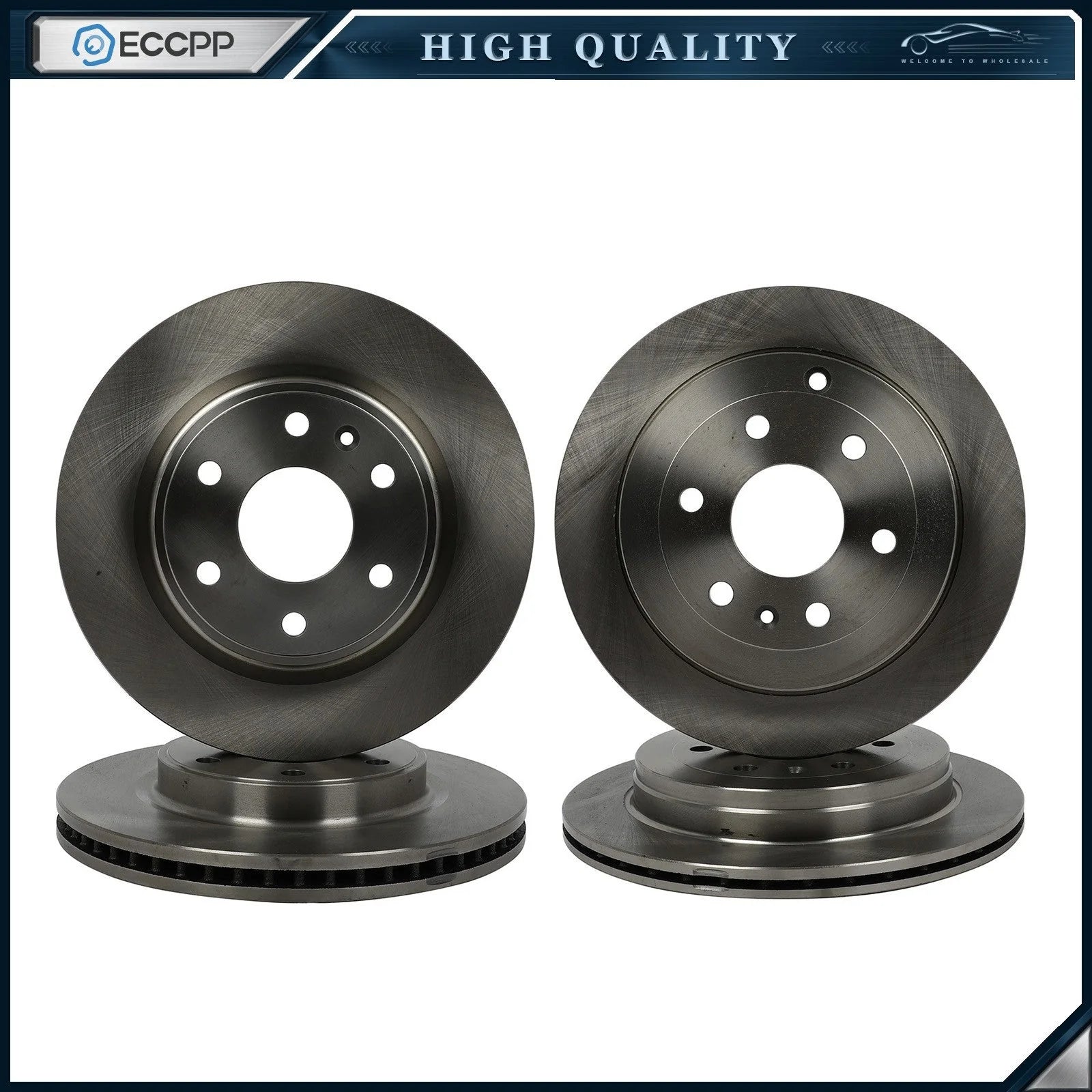Front & Rear Brake Rotors For BUICK ENCLAVE 2008 2009 2010 2011 2012 2013 - 2017 6B93BC-57 [1]